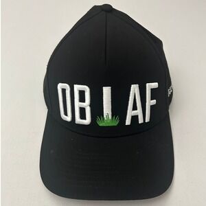 Bogey Bros Hat Mens OS Black OB AF Snapback Performance Golf Cap Embroidery